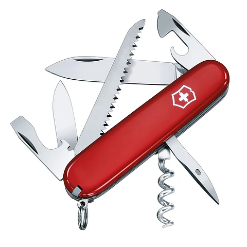 SWISSCARD CLASSIC 10 FUNCIONES ROJO TRANSPARENTE