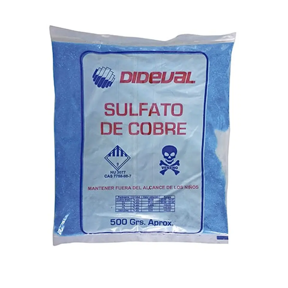 SULFATO DE COBRE DIDEVAL BOLSA 500GR 1