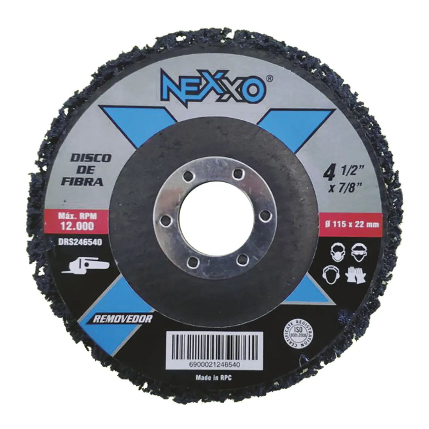 DISCO REMOVEDOR PINTURA NEXXO 4.5 ACERO INOXIDABLE 1