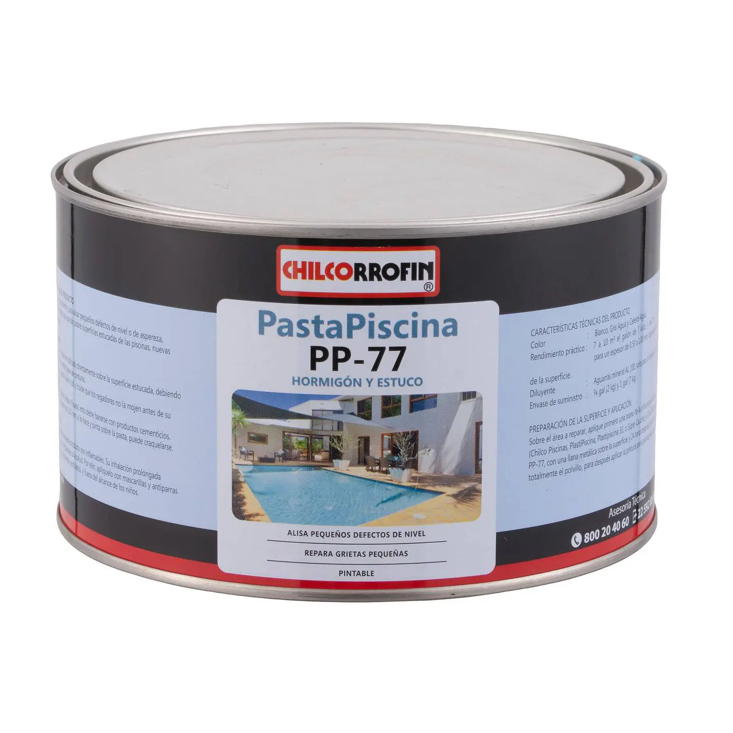 PASTA PISCINA CHILCORROFIN CELESTE AGUA 2KG 1