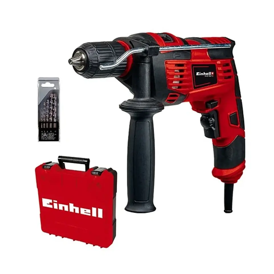 TALADRO PERCUTOR EINHELL TC-ID 720 1E CON BROCA Y MALETIN 1