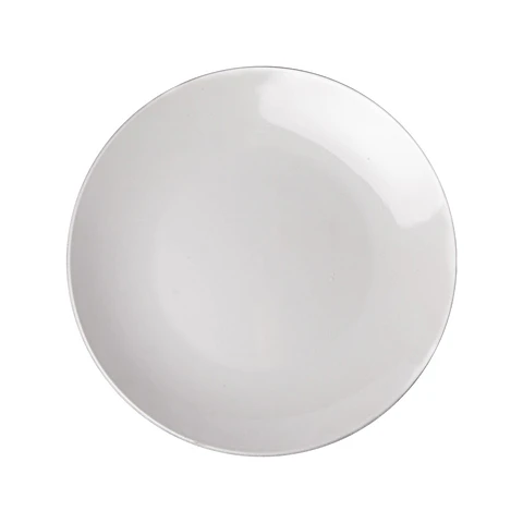 PLATO BASE PORCELANA 26CM BLANCO DORAL