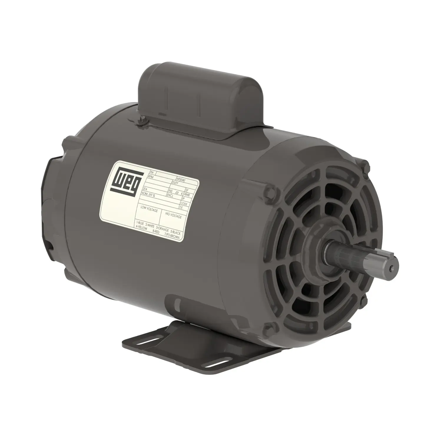 MOTOR ELECTRICO WEG MONOFASICO 1HP 220V 4P B3 1