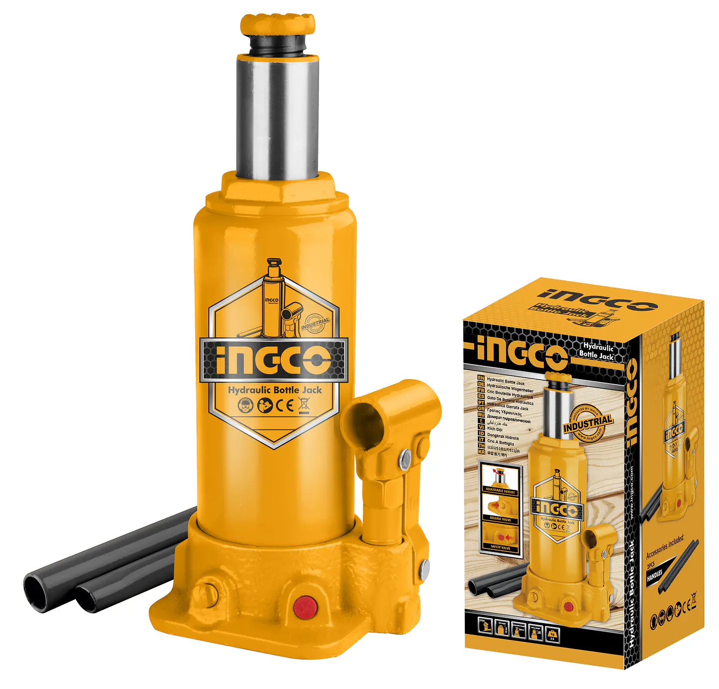 GATA HIDRAULICA INGCO TIPO BOTELLA 4 TN 1