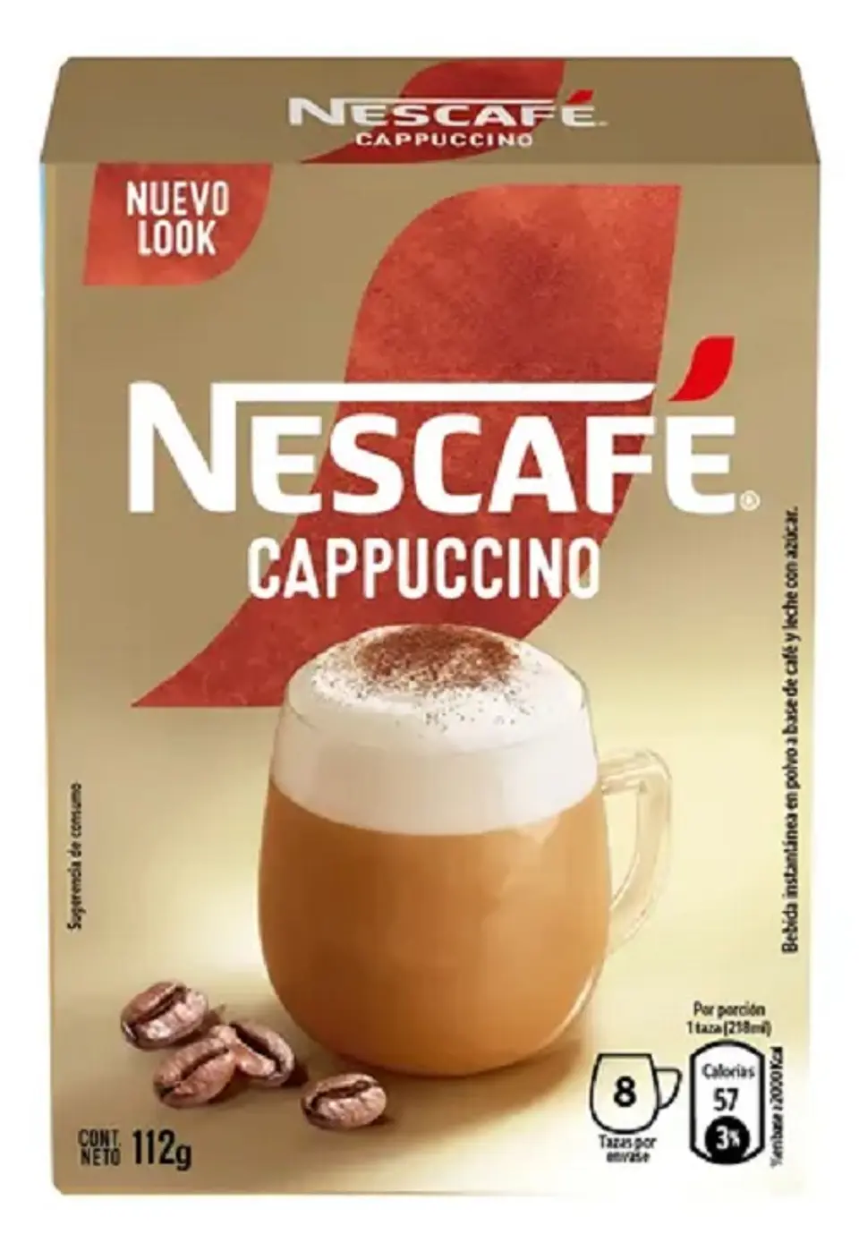 NESCAFE CAPPUCCINO CON 8 UNIDADES 112GR 1