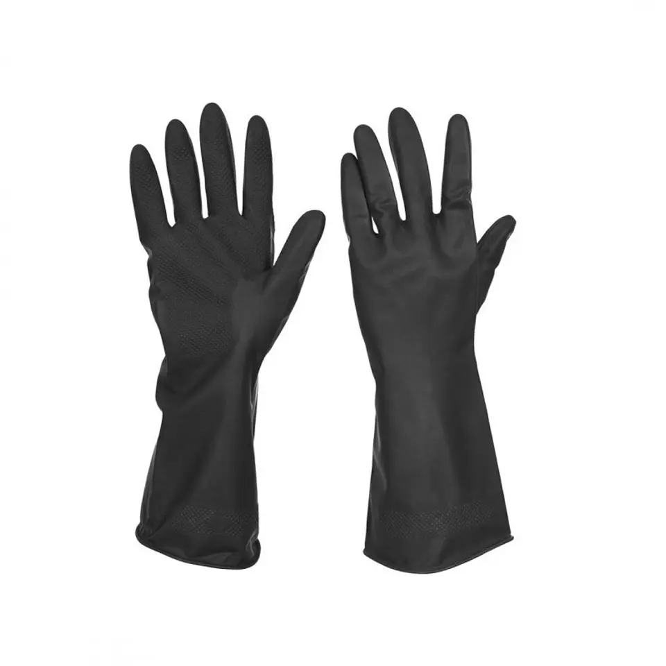GUANTE INDUSTRIAL NEGRO LATEX TALLA L 1