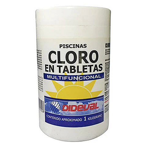 CLORO PISCINA TABLETAS MULTI ACCION DIDEVAL 1KG