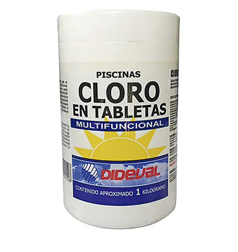 CLORO PISCINA TABLETAS MULTI ACCION DIDEVAL 1KG 1
