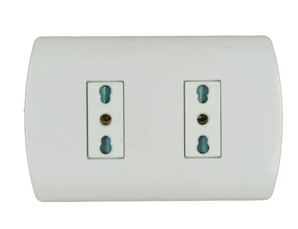 ENCHUFE GENESIS EMBUTIDO DOBLE 10 16A 1