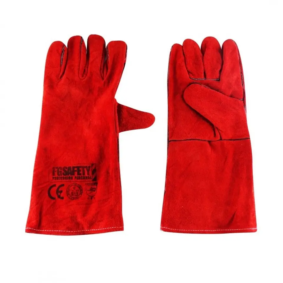 GUANTE DESCARNE SOLDAR INDUSTRIAL ROJO 1