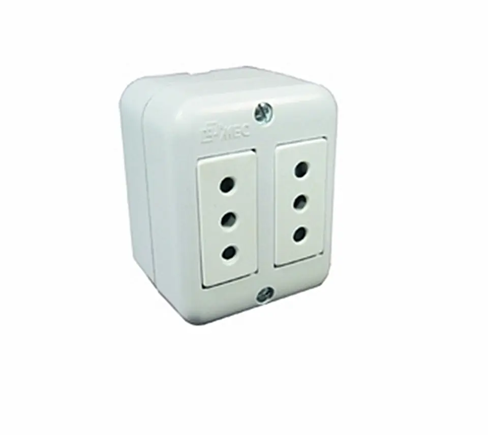 ENCHUFE GENESIS MEC SOBREPONER DOBLE 7986 1