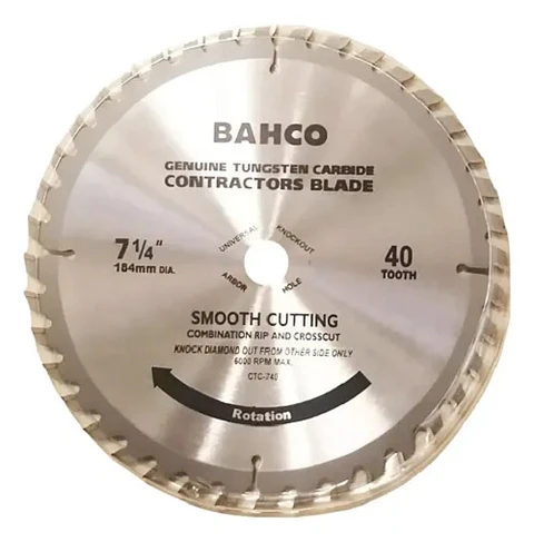 HOJA CIRCULAR BAHCO 7 1/4 X 40D CTC740