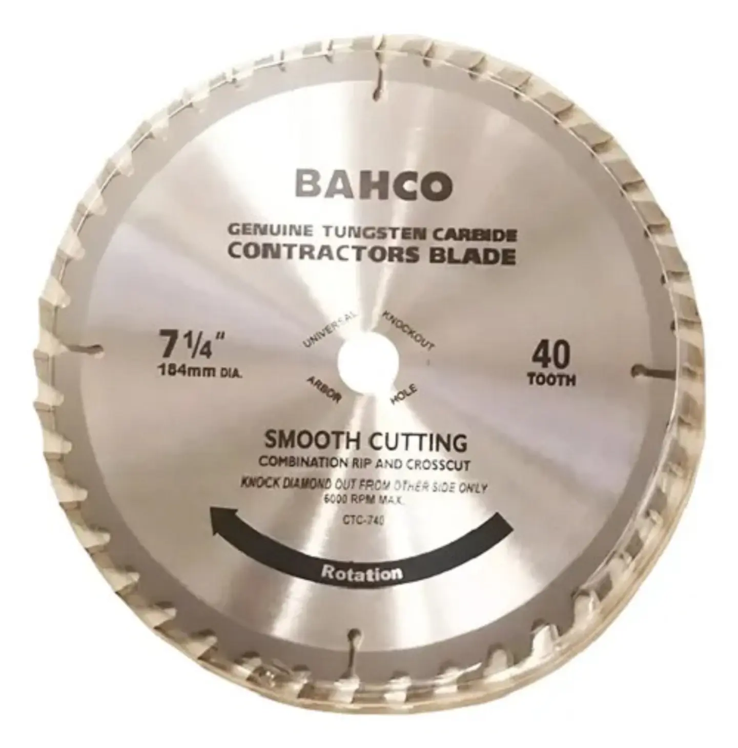 HOJA CIRCULAR BAHCO 7 1/4 X 40D CTC740 1