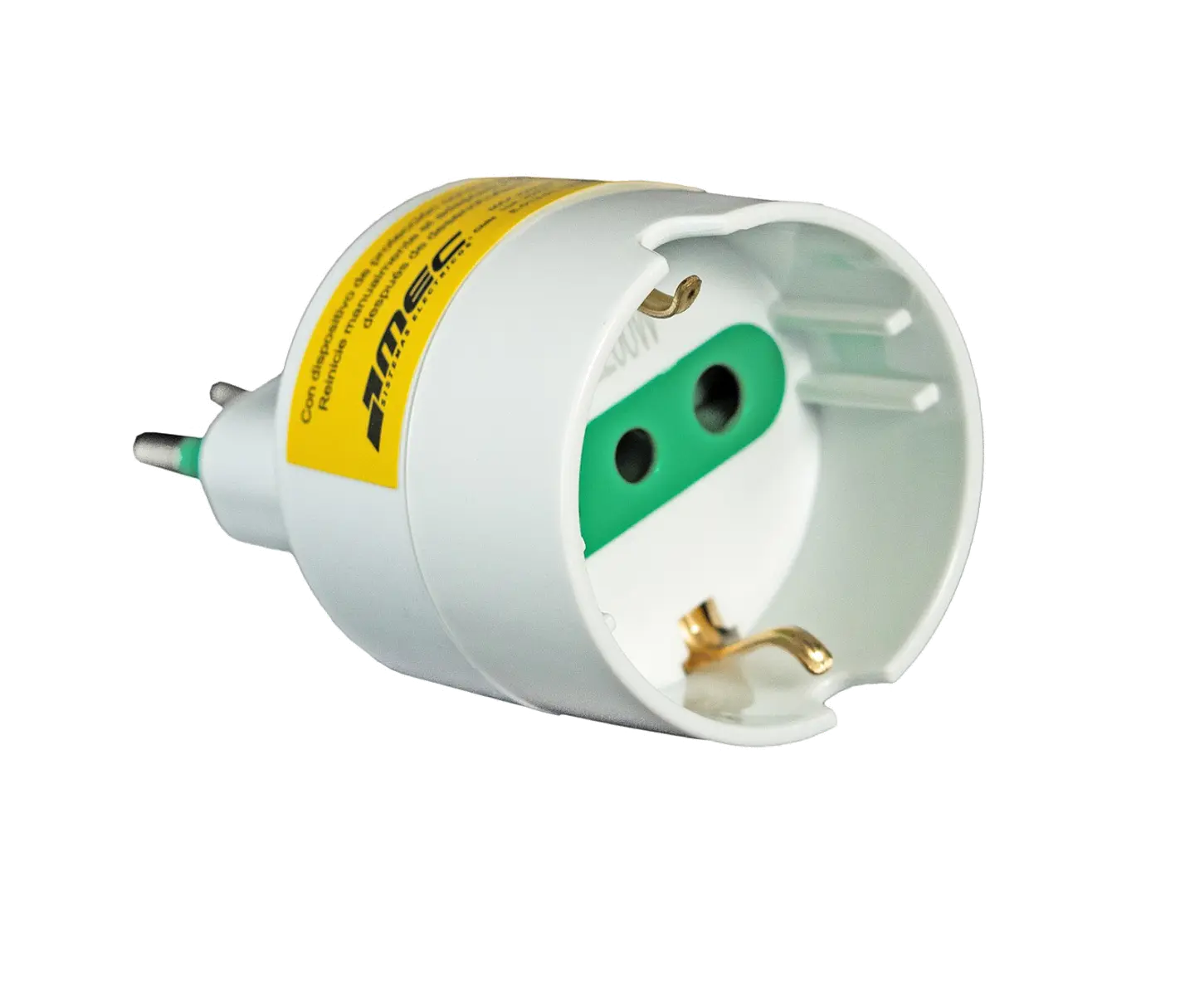 ADAPTADOR SCHUKO 2P Y T 10A MEC CON PROTECCION 1