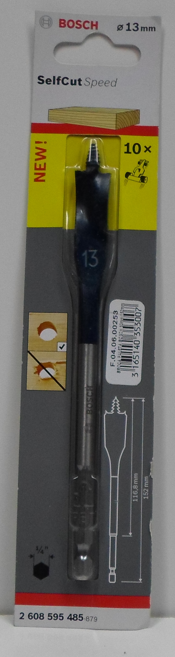 BROCA PALETA BOSCH 13MM/152MM