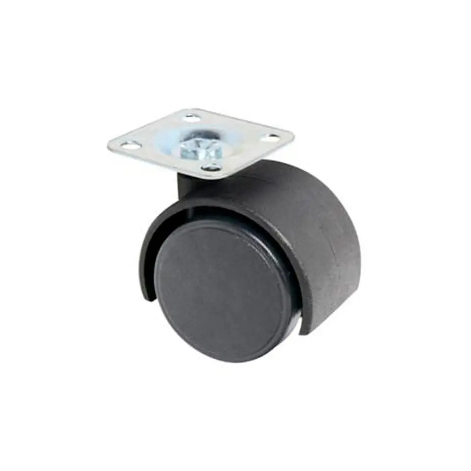 RUEDA TIPO YOYO CON PLACA 50MM 1