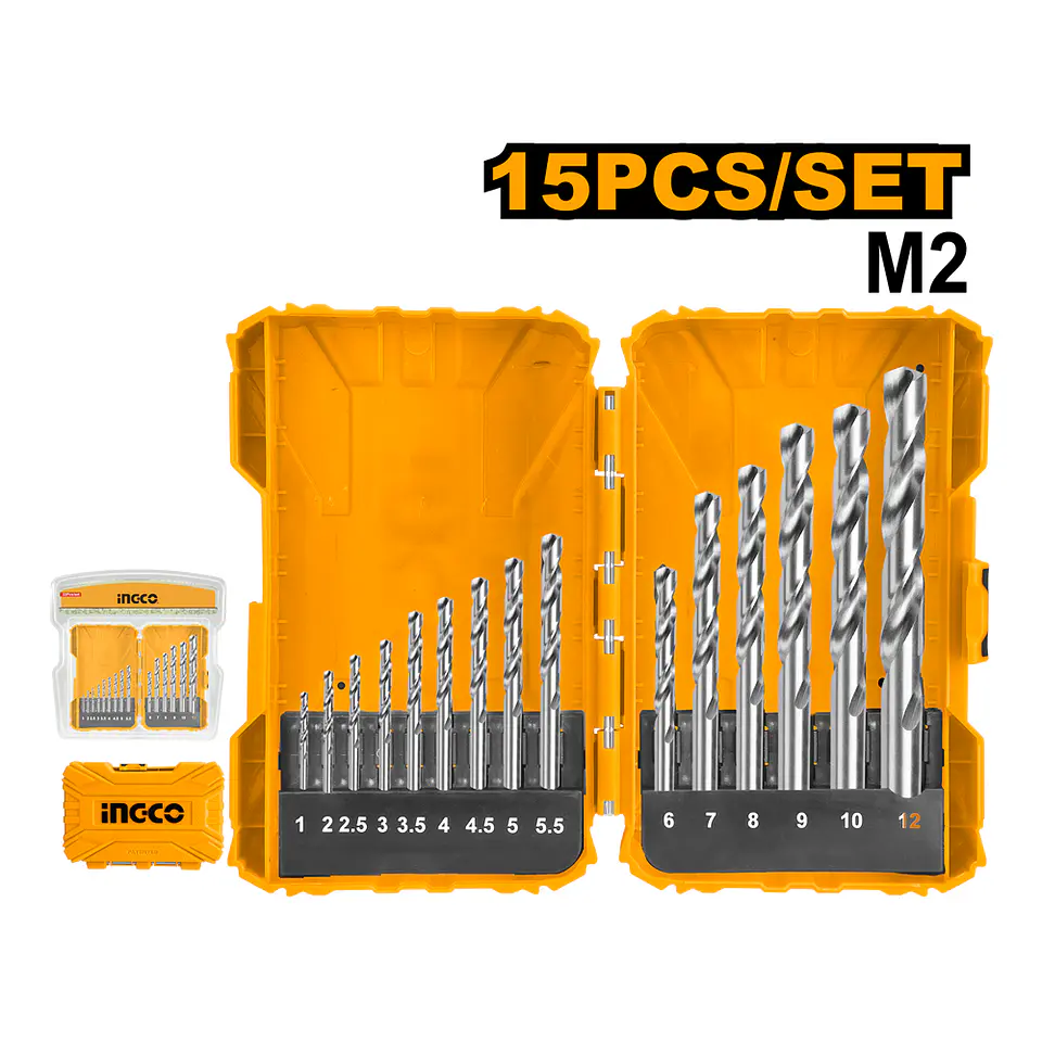 JUEGO BROCA HSS INGCO 1 A 12MM 15 PIEZAS 1