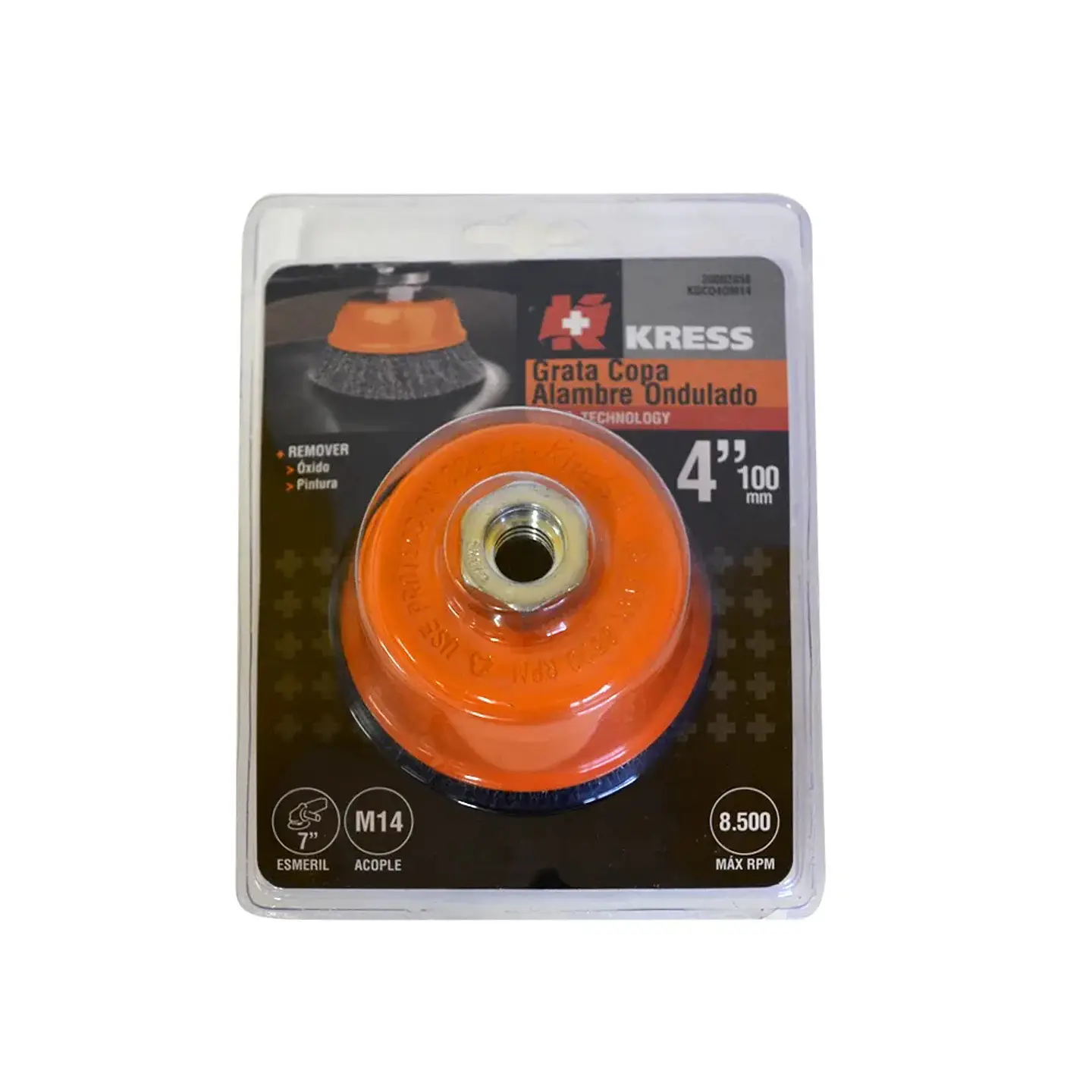 GRATA KRESS COPA 4 ALAMBRE ONDULADO M14 1