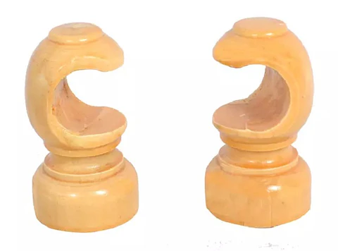 SOPORTE MADERA MIEL JUEGO LATERAL 28MM