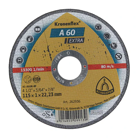 DISCO CORTE KLINGSPOR 1MM 4 1/2