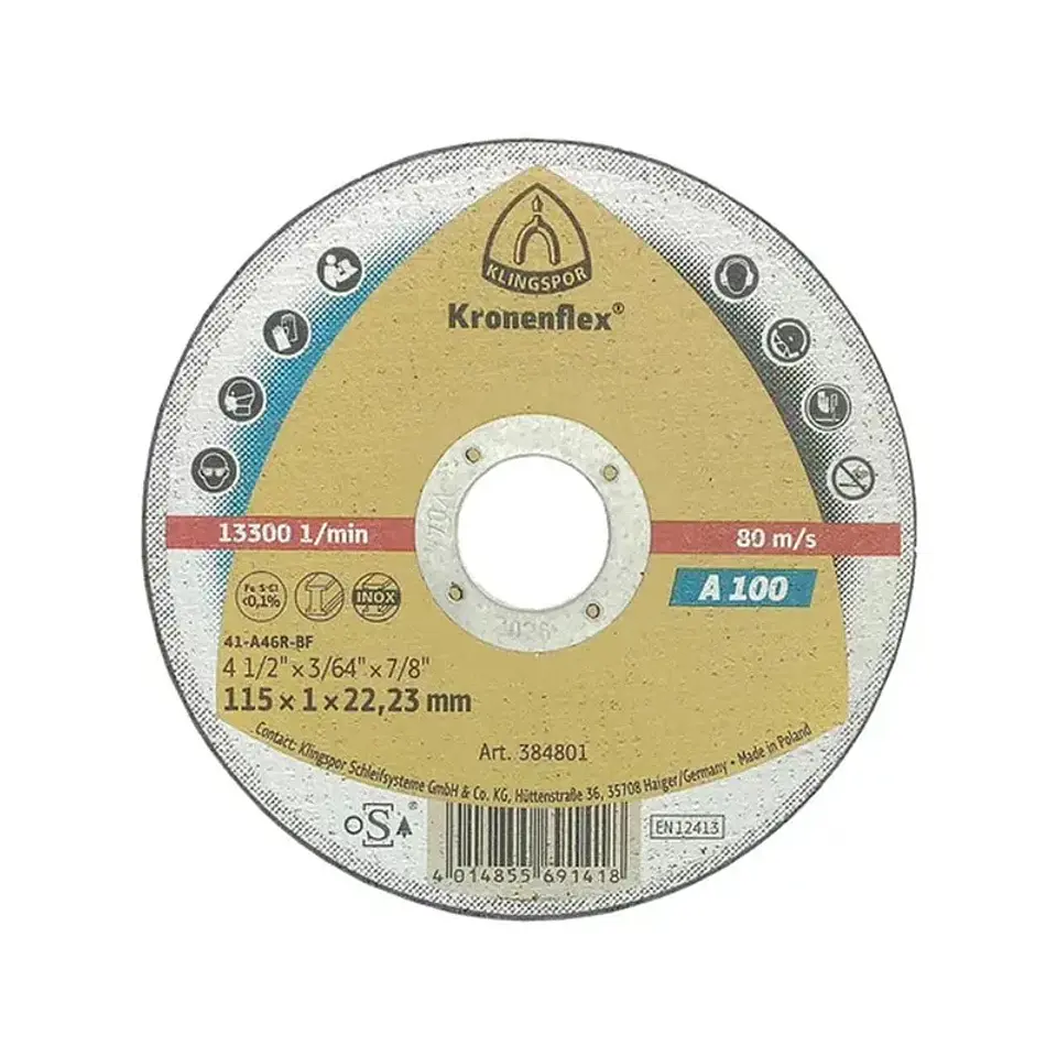 DISCO CORTE KLINGSPOR 1MM 4 1/2 1