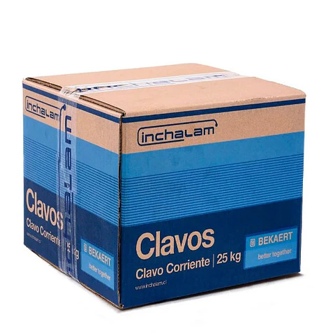 CLAVO CORRIENTE CAJA 25KG 2 1/2 5975 UNID APROX