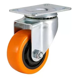 RUEDA GIRATORIA NARANJA SIN FRENO 1.5