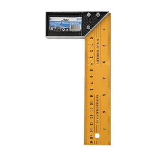 ESCUADRA CARPINTERO ALUMINIO AMARILLO 8