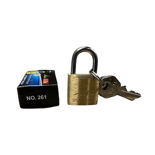 CANDADO DE BRONCE DORADO 20MM