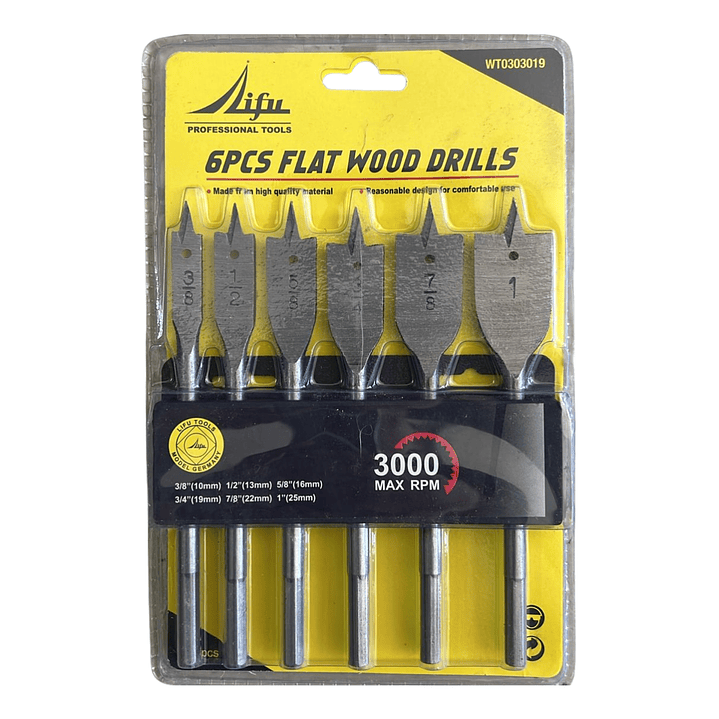 JUEGO BROCAS PALETA MADERA 1