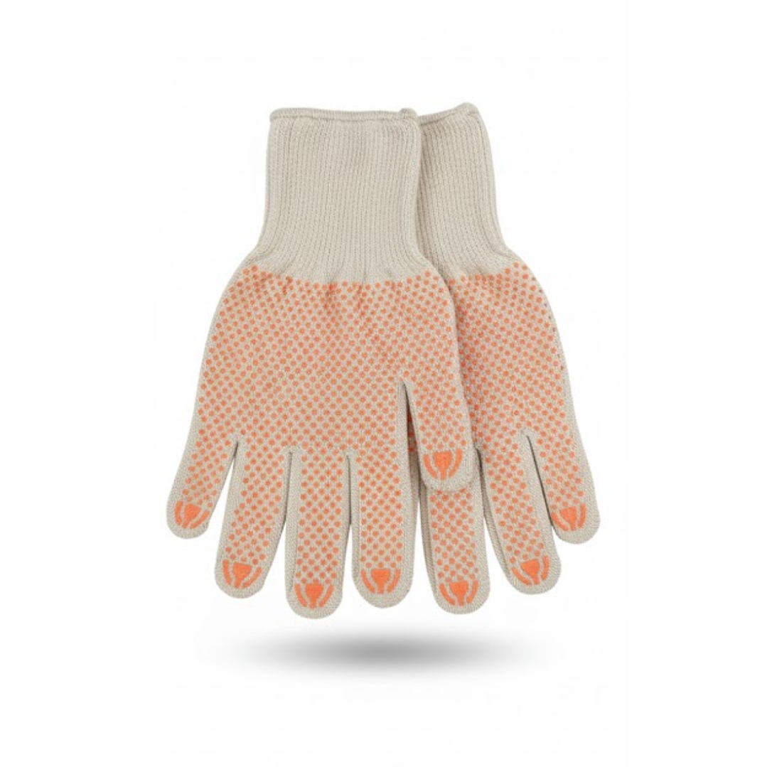 GUANTES TRABAJO SEGURIDAD PIGMENTADO NARANJA (12 UNIDADES) 1