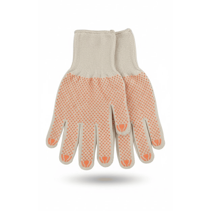 GUANTES TRABAJO SEGURIDAD PIGMENTADO NARANJA (12 UNIDADES) 1