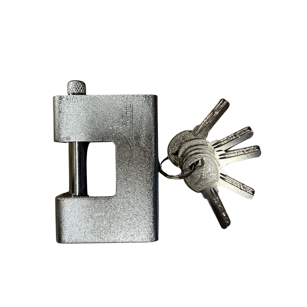 CANDADO RECTANGULAR ANTICORTE ACERO INOX PLATEADO 304 100MM 1