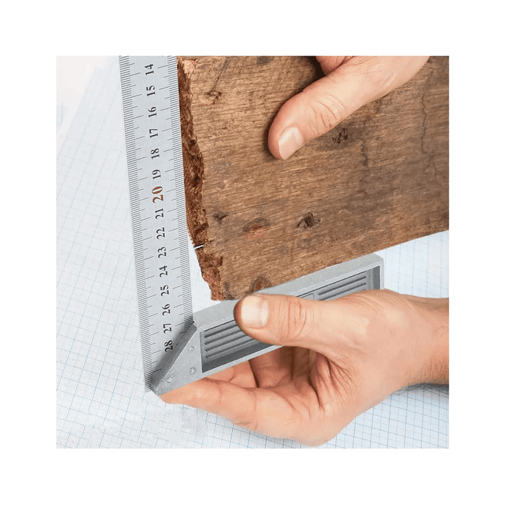 ESCUADRA CARPINTERO METALICA 25 CM 10