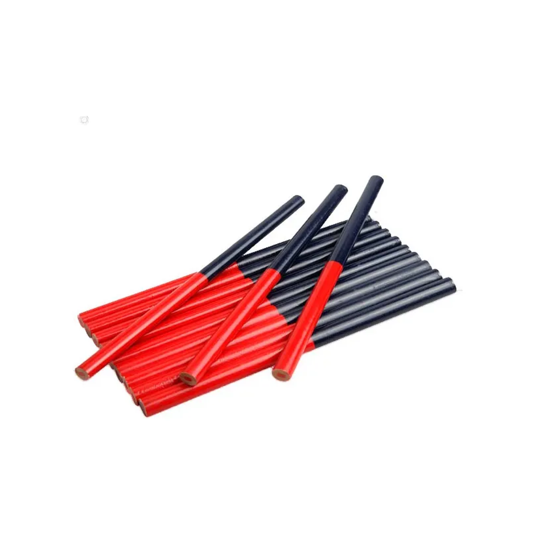 PACK 12 LAPICES CARPINTERO BI COLOR ROJO/AZUL 2