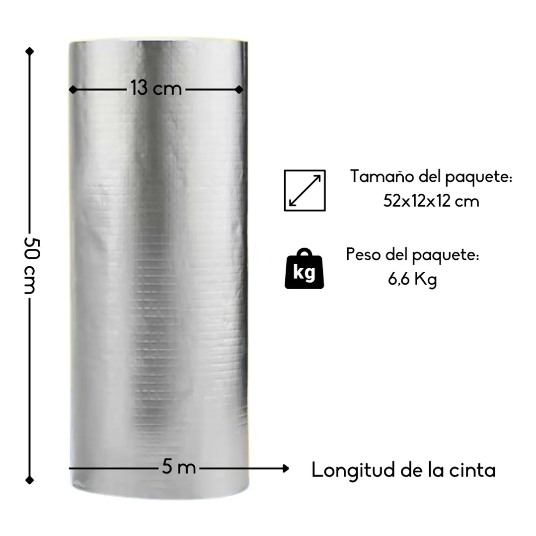 ADHESIVO CINTA TAPAGOTERA TECHO SELLADOR IMPERMEABLE 50 CM X 5 M 2