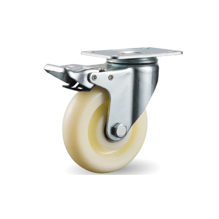 RUEDA GIRATORIA CON FRENO POLIPROPILENO 5