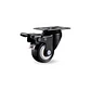 RUEDA GIRATORIA CON FRENO BASE PLACA 2