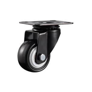 RUEDA GIRATORIA SIN FRENO BASE PLACA 2