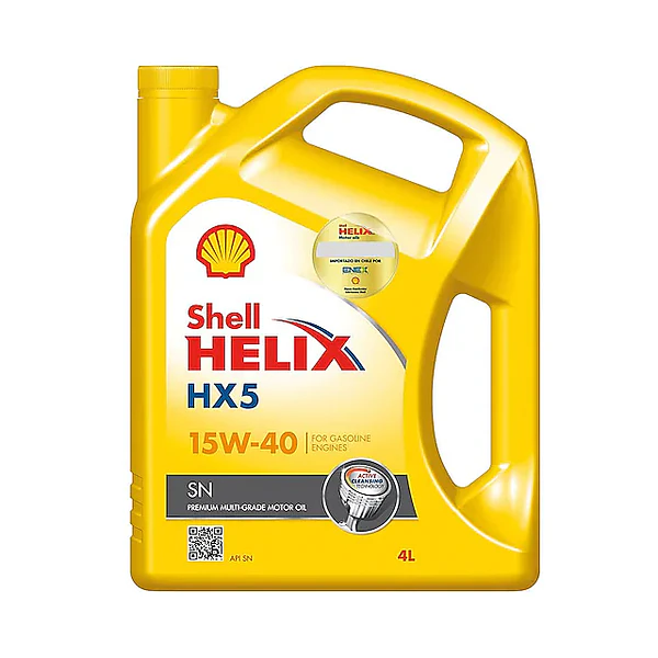 ACEITE SHELL HX5 SN 15W-40 4 LT