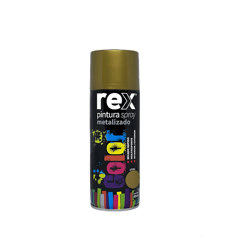 Spray Metalizado Dorado Rex