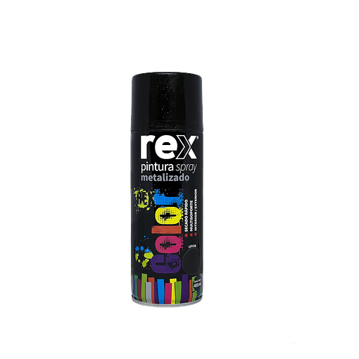 Spray Metalizado Negro Rex