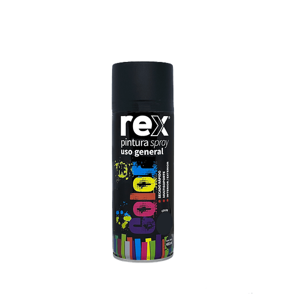 Spray Uso General Negro Mate Rex