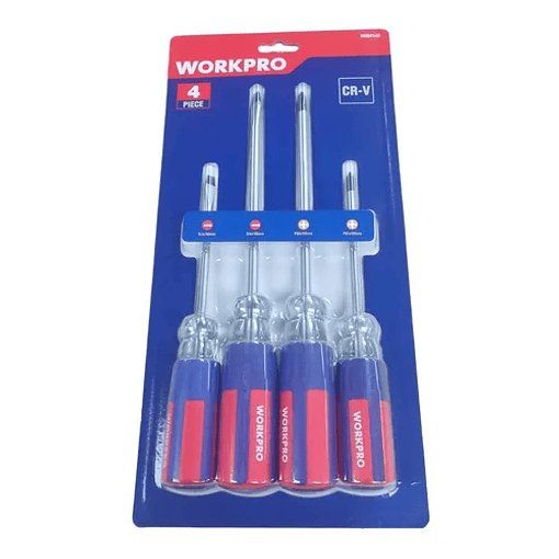SET DE DESATORNILLADORES AISLADOS 4PZAS WORKPRO