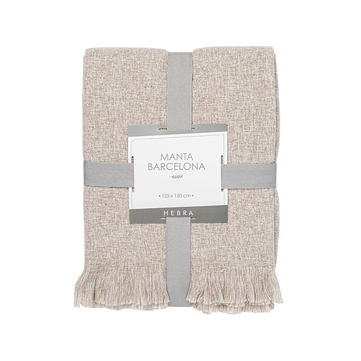 MANTA VALENCIA 125X150 BEIGE DIB