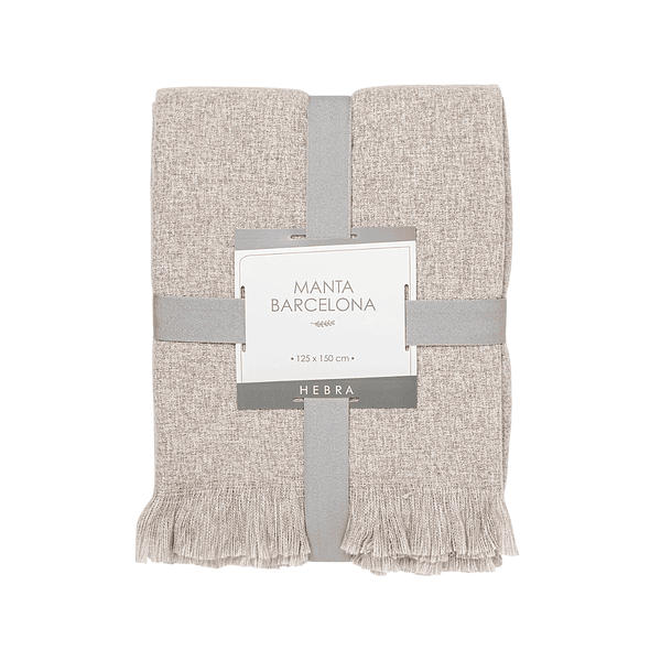 MANTA VALENCIA 125X150 BEIGE DIB