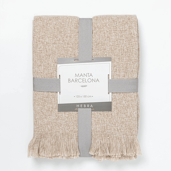 MANTA BARCELONA 125X150 BEIGE DIB