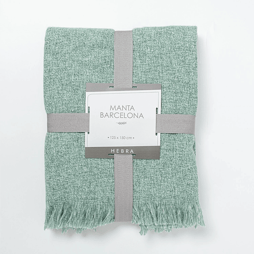 MANTA BARCELONA 125X150 MENTA DIB