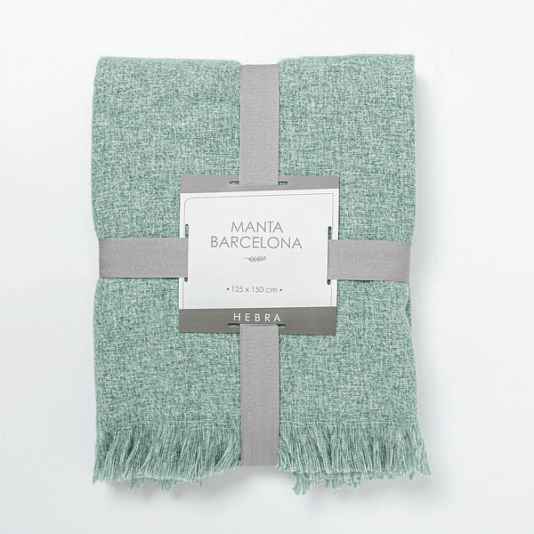MANTA BARCELONA 125X150 MENTA DIB