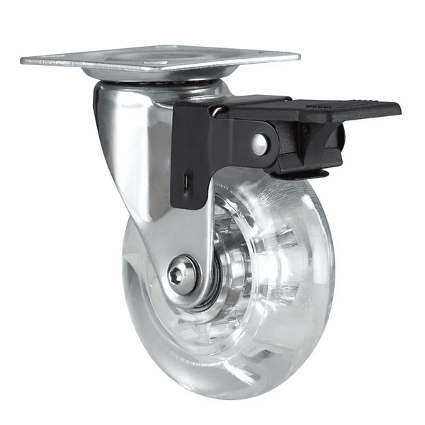 RUEDA SILICONA 100MM C/FRENO DUCASSE